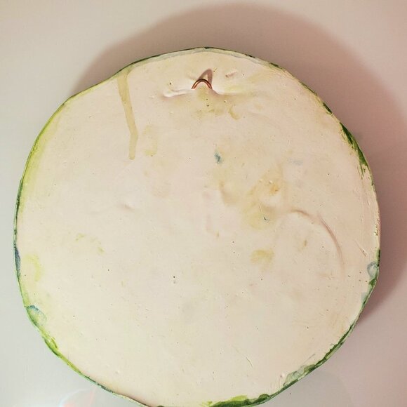 Botanical Relief Casting in Plaster with Hand Painted Watercolors Original - Picture 6 of 6